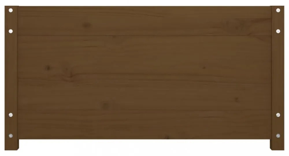 mézbarna tömör fenyőfa kanapéágy 90 x 190 cm (Single)