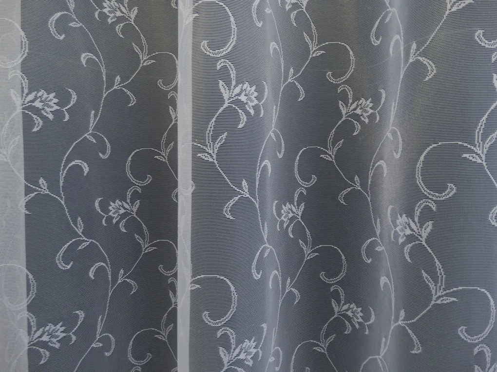 Mg Függöny jacquard 34242 Fehér 200x170cm kész M szalaggal