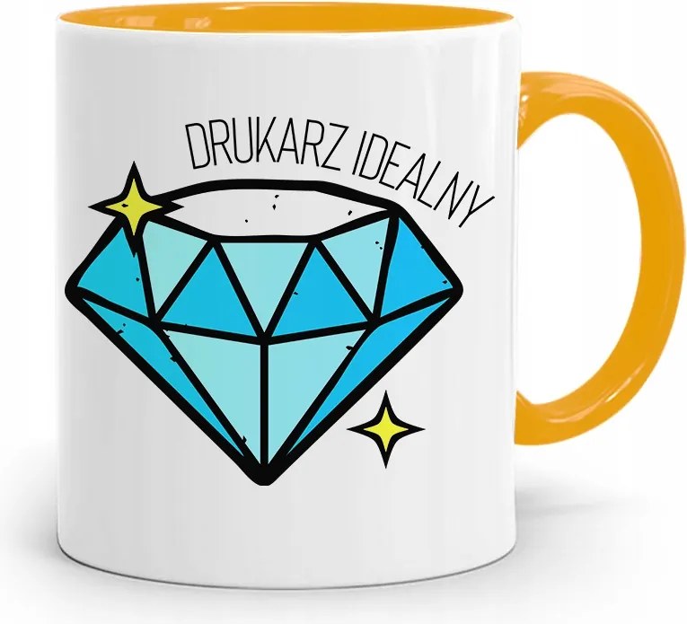 Nyomtatónak Sárga Bögre Születésnapi Ajándék fényképes nyomtatással