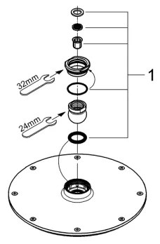 GROHE 28368000 - Zuhanyfej RAINSHOWER COSMOPOLITAN O 210 mm fényes króm