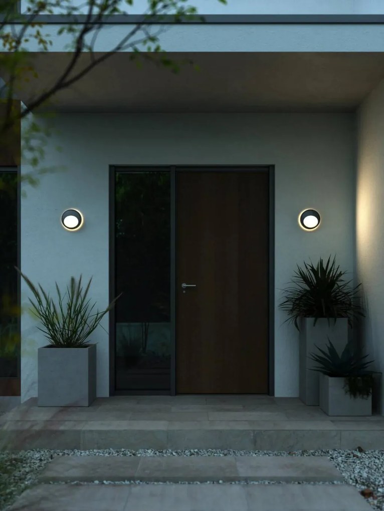 NORDLUX 2218261003 OLIVER Modern Kültéri Fali Lámpa Fekete LED IP54