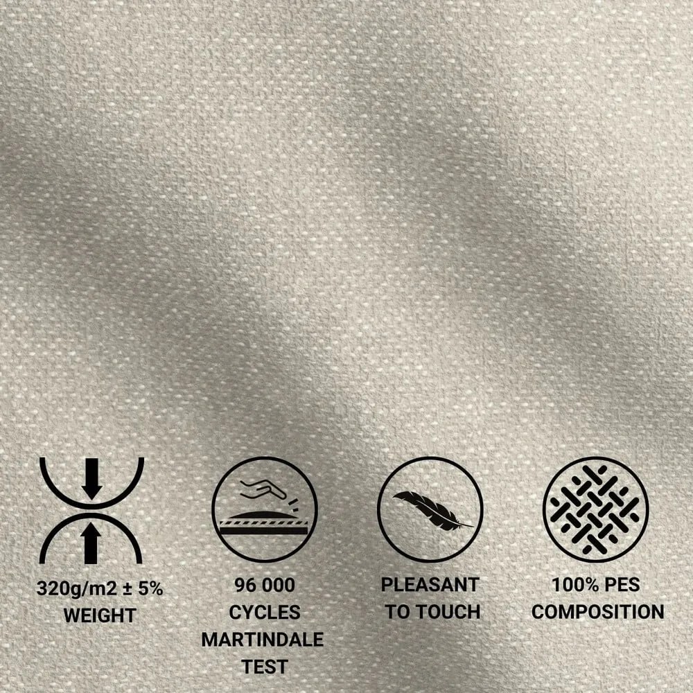 Bézs ágyneműtartós boxspring ágy 160x200 cm Blend – Maison de Rêve