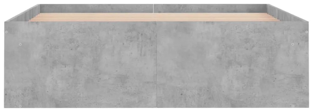 betonszürke ágykeret 120 x 200 cm