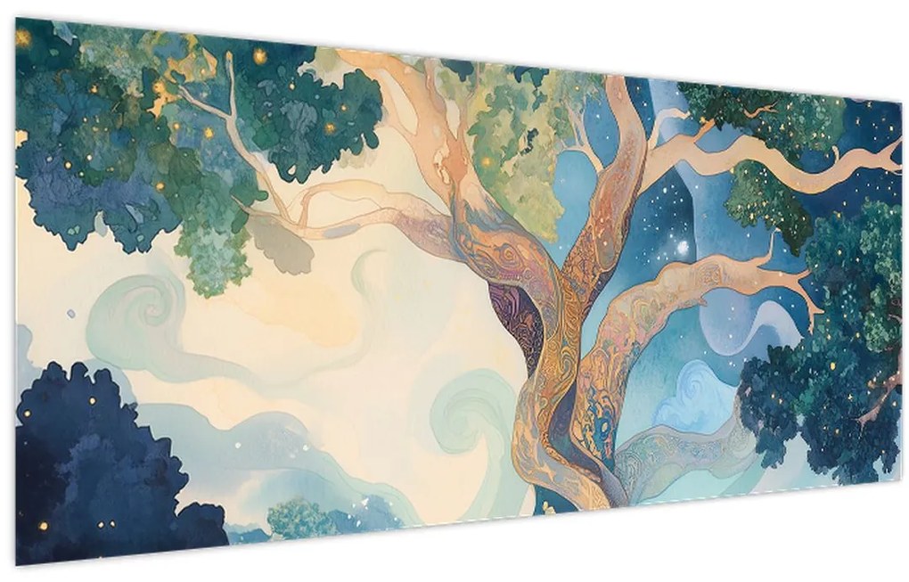 Kép – Kozmikus fa (120x50 cm)