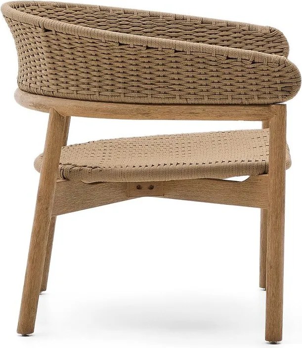 Natúr színű tömörfa kerti fotel Arinella – Kave Home