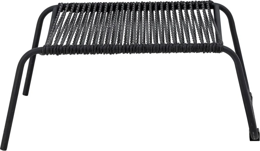 Fekete kerti napozóágy lábtartóval Boel - Bloomingville