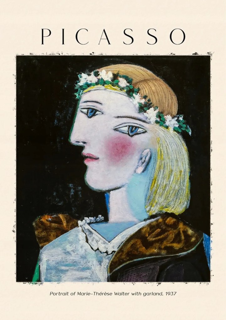 Poszter 21x30 cm Picasso Dory Maar portré A4