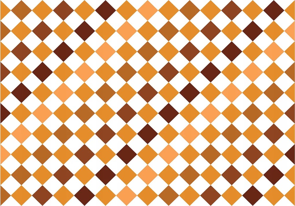 Fotótapéta flizelina Rombuszok színes és geometrikus a nappaliba 400x280 +ragasztó