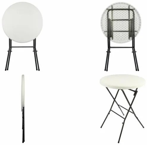 GARTHEN Parti asztal BISTRO összecsukható 80 x 80 x 110 cm