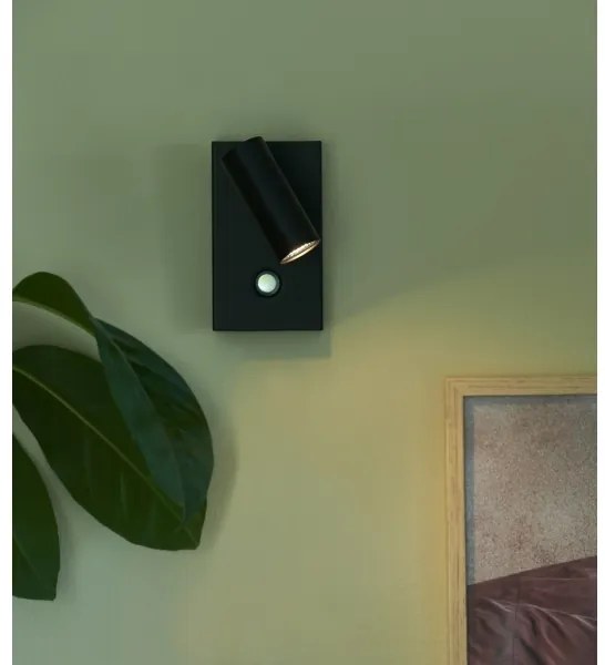 Nordlux - OMARI LED/3,2W/230V fekete, állítható fényerőjű fali spotlámpa