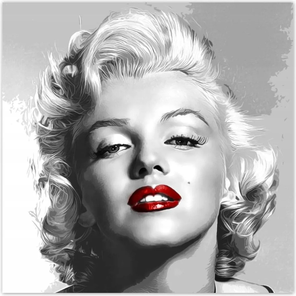 Poszterek 140x140 Monroe Vörös ajkak