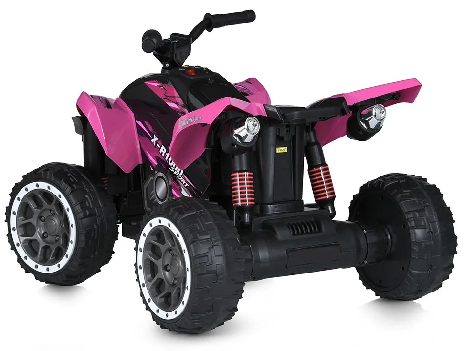 Elektromos quad gyerekeknek, 12V, rózsaszín