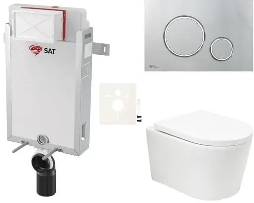 Fali WC szett SAT BREVIS befalazáshoz SIKOSZBRTOR71