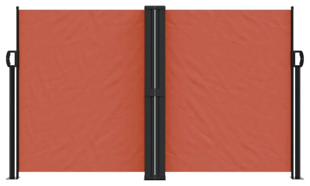 terrakotta behúzható oldalsó napellenző 140x1200 cm