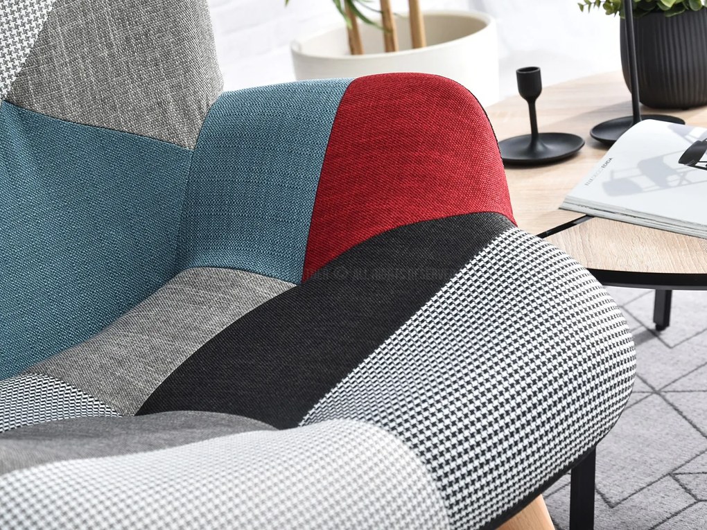 Fotel Nutri (patchwork + fekete). 1110344