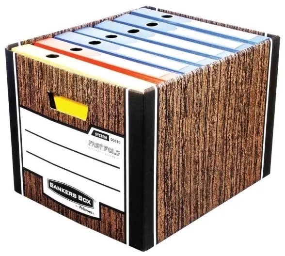 Irattartó Fellowes Bankers Box Woodgrain 2 db / csomag, kék