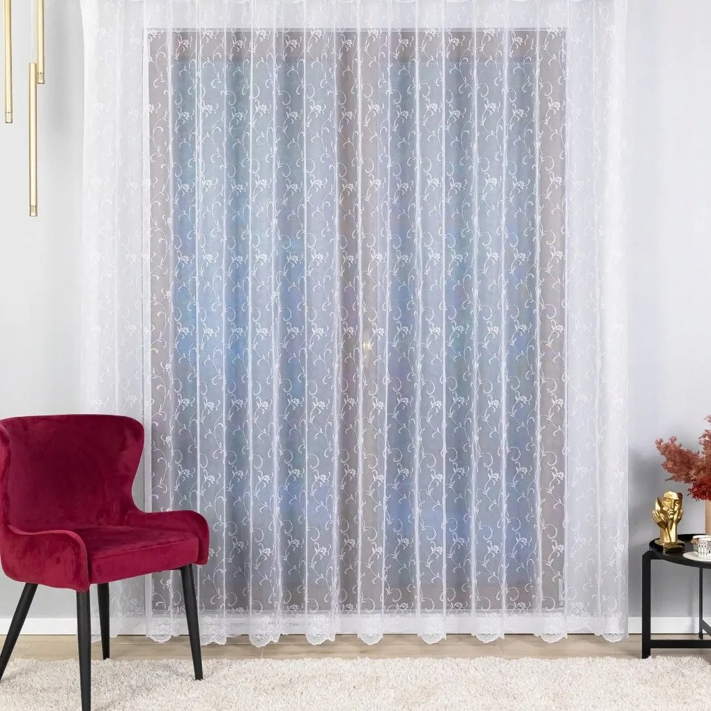 Kész Függöny Szalaggal, Finom Kúszónövények 150x280