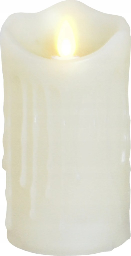 LED-es gyertya Hullámzó Láng Nagy 7,5cmx12,5cm Esküvői Dekoráció