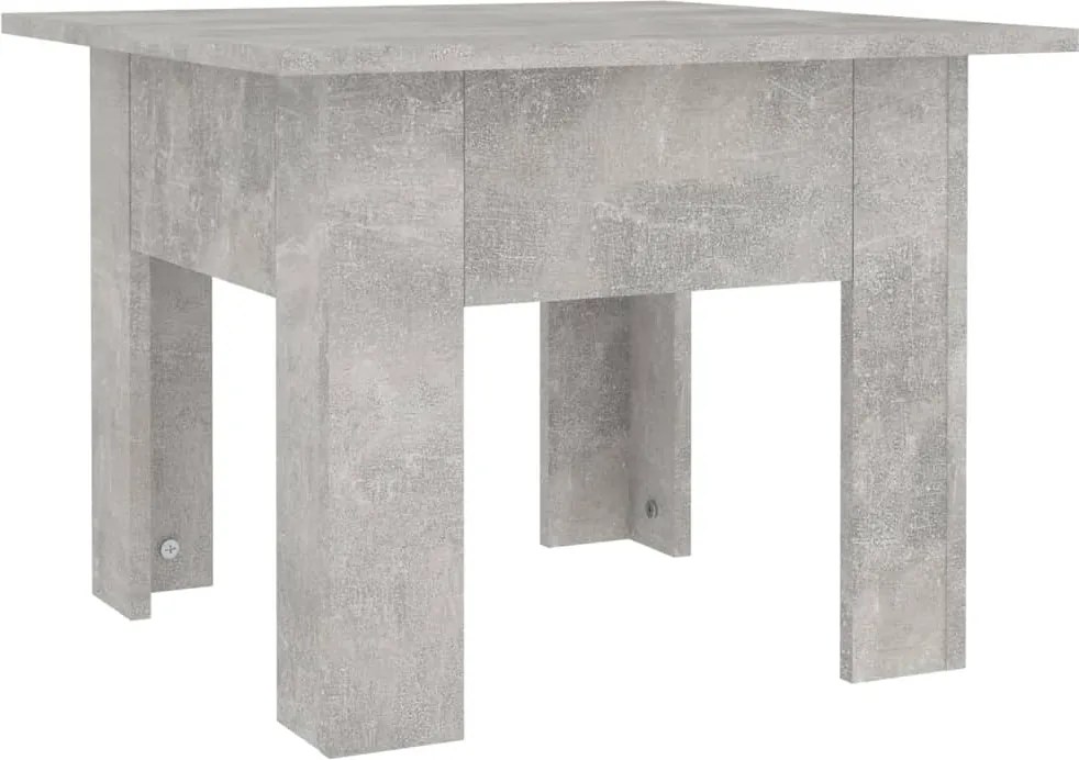 vidaXL betonszürke szerelt fa dohányzóasztal 55 x 55 x 42 cm