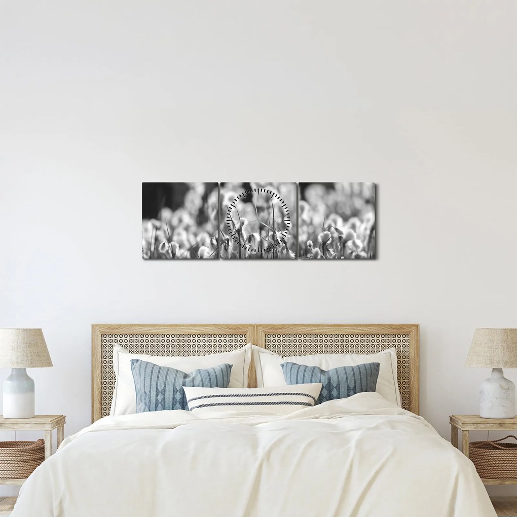 Kép - Nyári rét (órával) (90x30 cm)