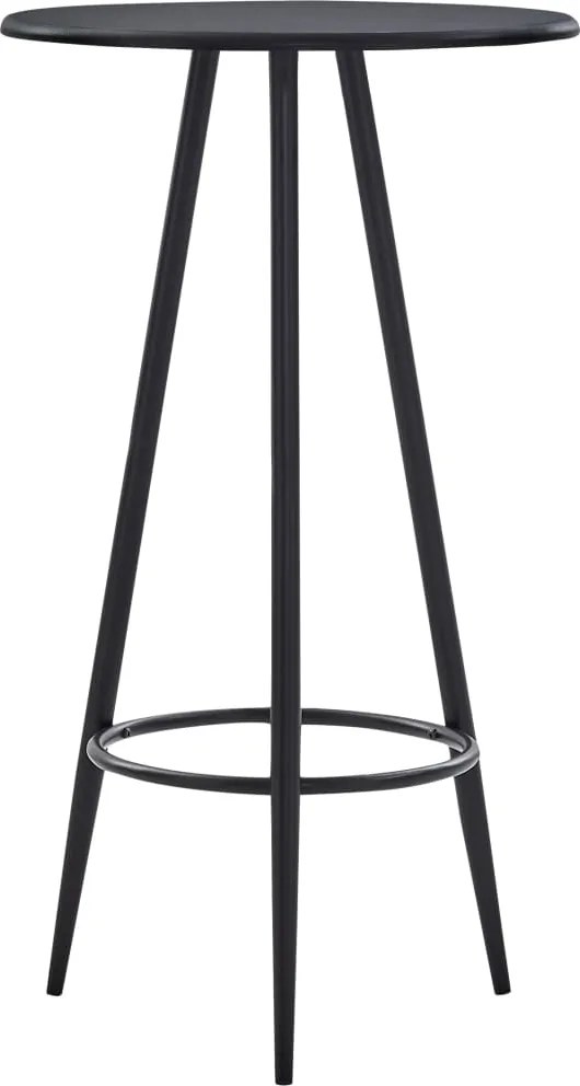 vidaXL fekete MDF bárasztal 60 x 107,5 cm