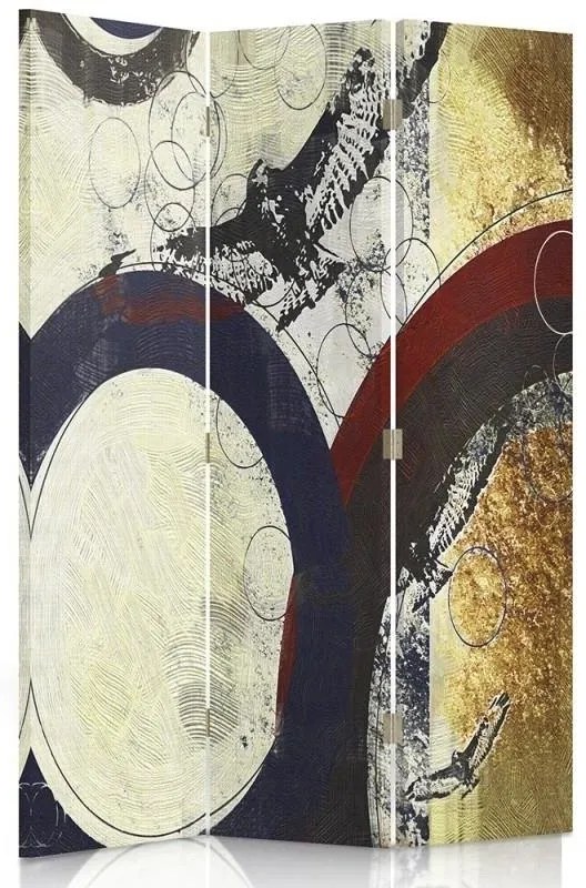Gario Paraván Grafit absztrakt Méret: 180 x 170 cm, Kivitelezés: Klasszikus paraván