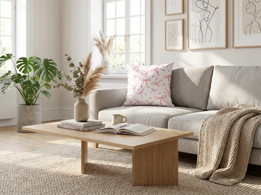 Párnahuzat PINKABELLE 45x45 cm, fehér