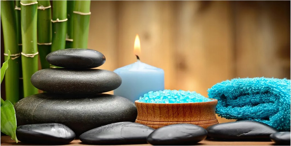 Fotó vászonkép edzett üveg Bambusz 140x70