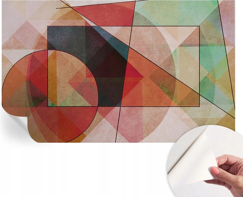 Dekoratív öntapadós fotótapéta Geometrikus absztrakt 416x254 cm