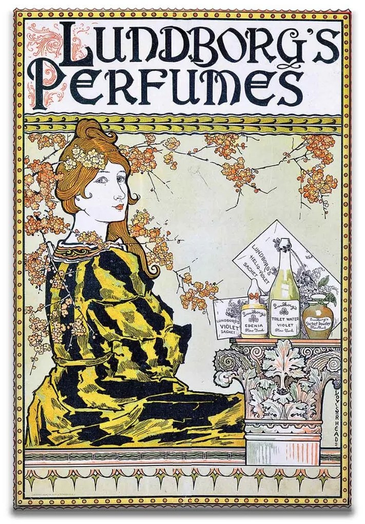 Perfumes kerámiakép üvegkép, falikép