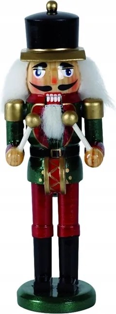 Dobos Diótörő 15cm, zöld /piros