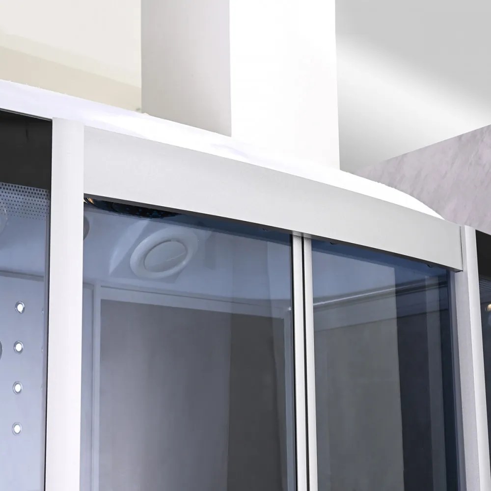 Emilia 135 Hidromasszázs Kádkabin elektonikával Black