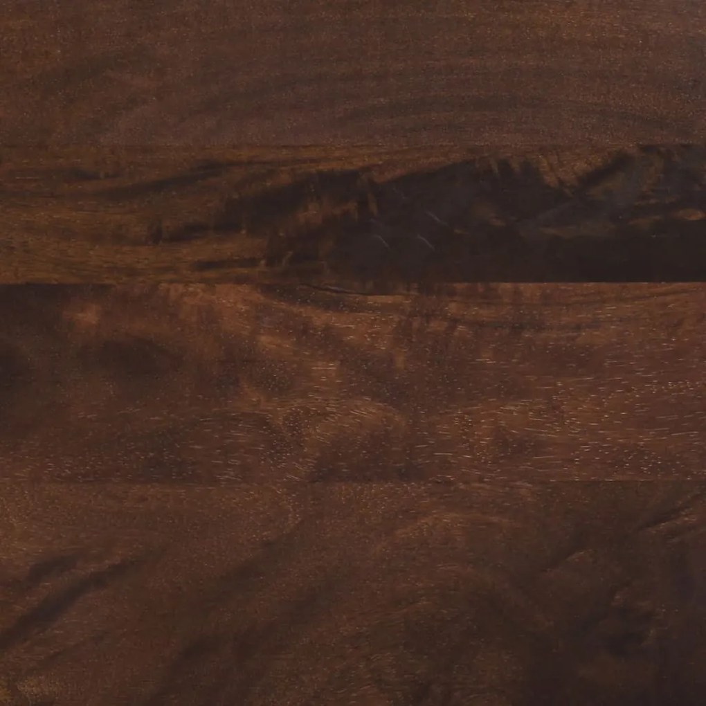 barna tömör mangófa dohányzóasztal 80 x 51 x 40 cm