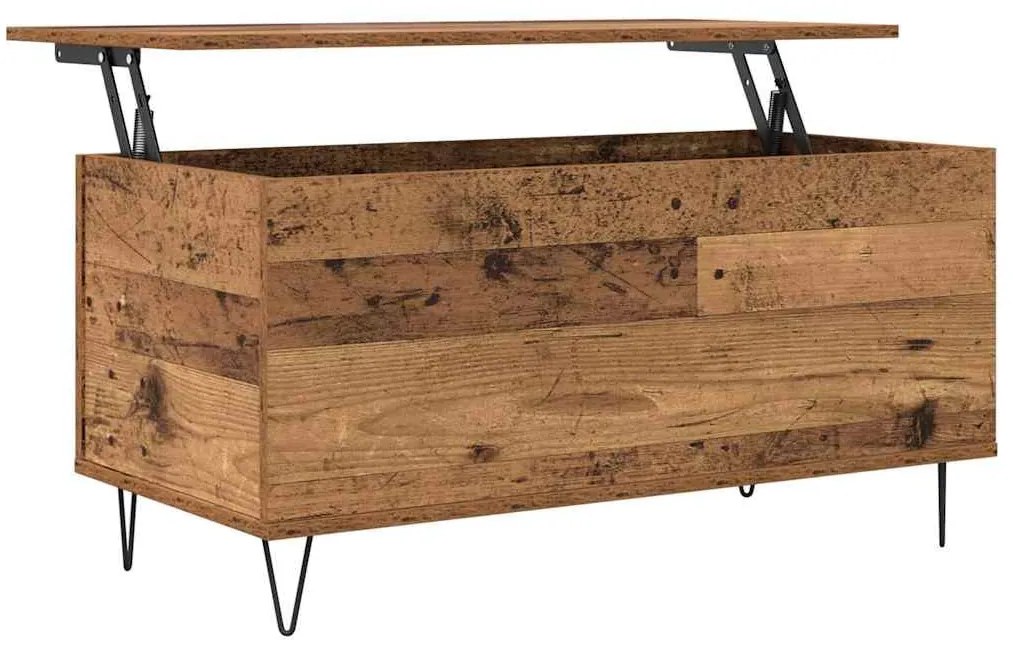 Dohányzóasztal Régi fa 90 x 44.5 x 45 cm Faanyag