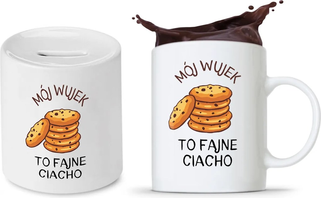 Bácsi Szett Ajándék Bögre Persely nyomott mintával