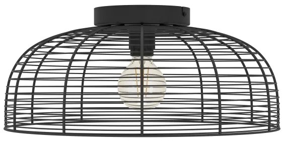 Eglo 43896 - Mennyezeti lámpa RINROE 1xE27/40W/230V fekete