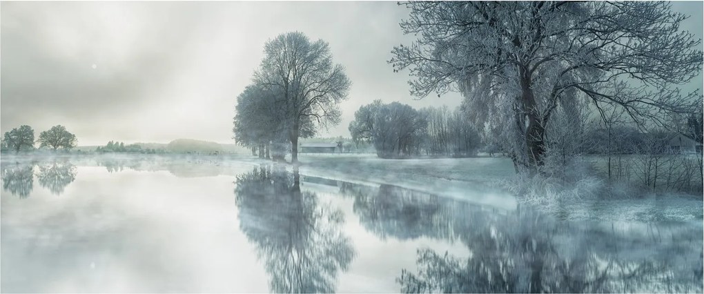 Téli természet képe (120x50 cm)