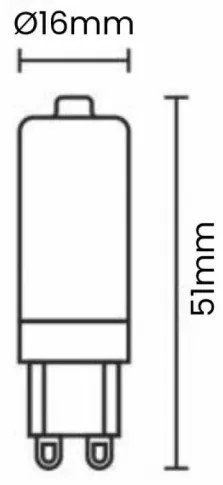 LED izzó 3,9W - G9 / SMD / 4000K - ZLS624