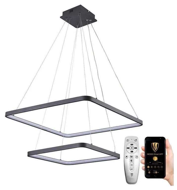 NEDES LED Dimmelhető csillár zsinóron LED/90W/230V 3000-6500K + távirányító ND3408