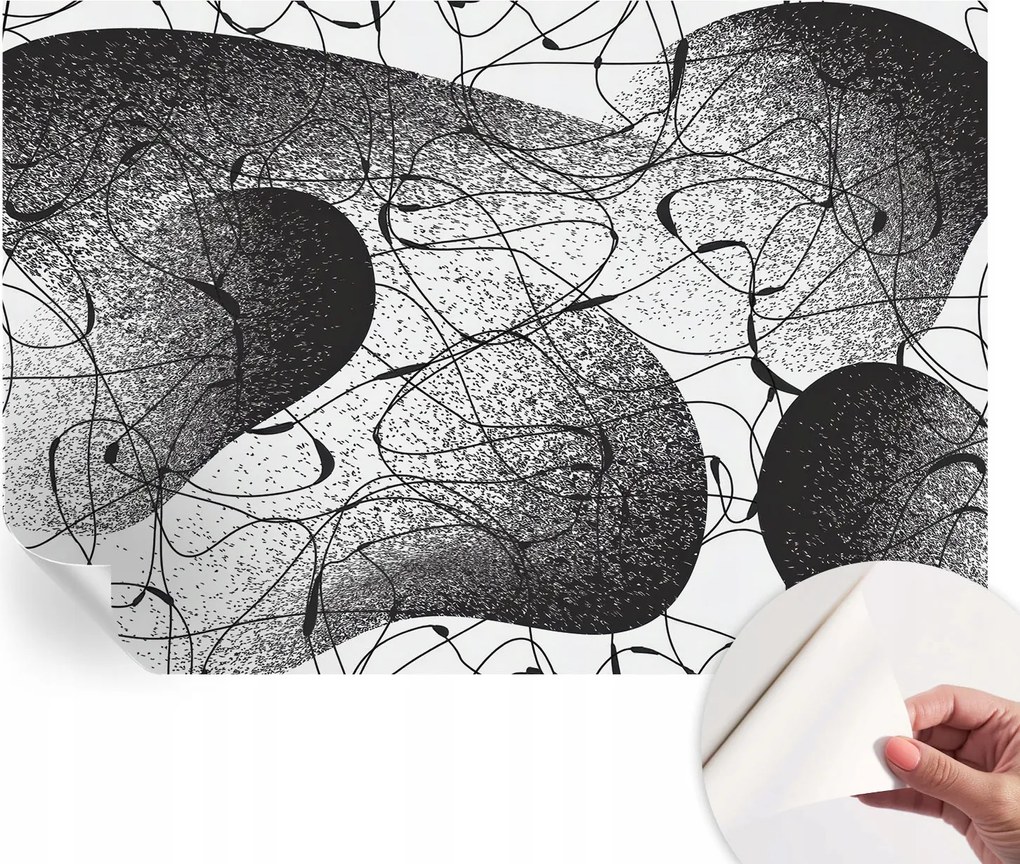 Divatos öntapadós fali tapéta Absztrakt minta 152x104 cm