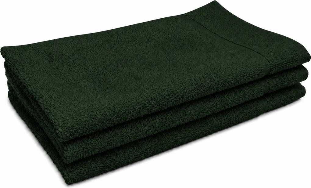 Classic sötétzöld kis törölköző 30x50 cm 100% pamut