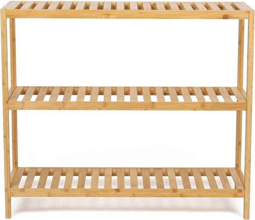 Natúr színű bambusz fürdőszobai polcos állvány 69x60 cm Skaren – Bonami Essentials