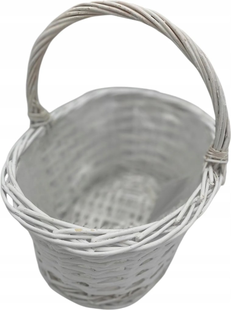 Fonott Kosár Fehér Fóliás Kosár Kompozíció Köszönetnyilvánítás ajándék