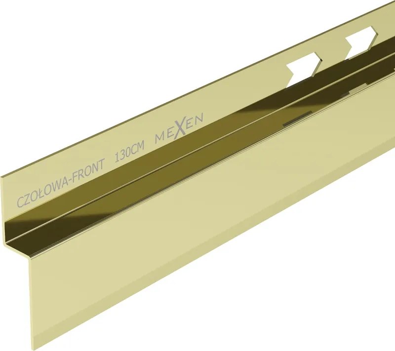 Mexen Line-B elülső zuhanytálca 130 cm, arany - 185003130U