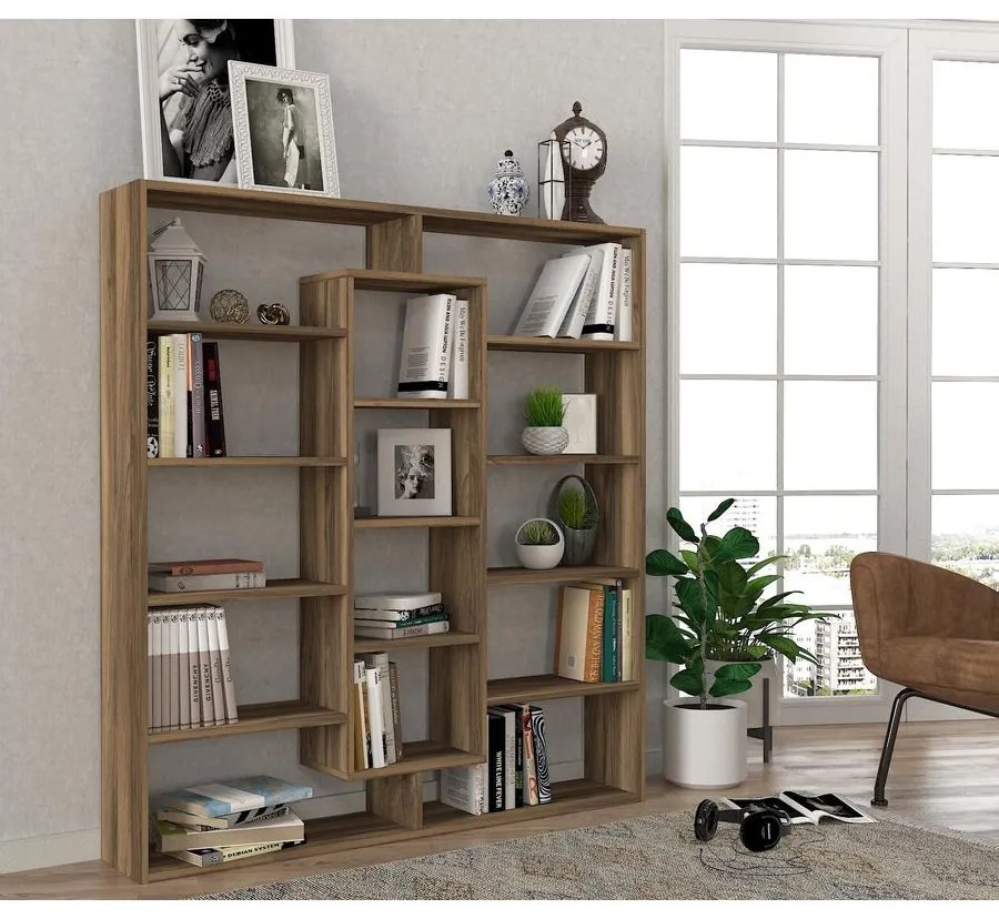 könyvespolc Ample - Walnut