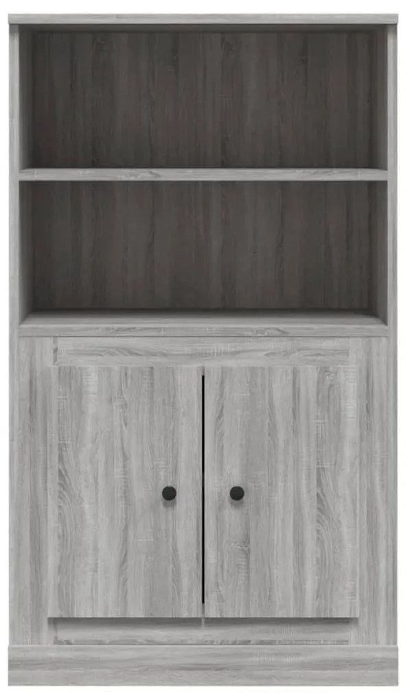 szürke sonoma szerelt fa magasszekrény 60x35,5x103,5 cm