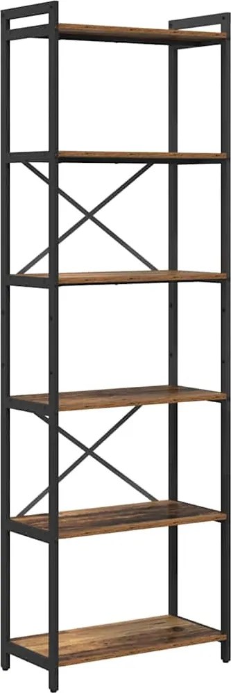 vidaXL Könyvespolc Régi fa 40 x 30 x 85 cm Faanyag