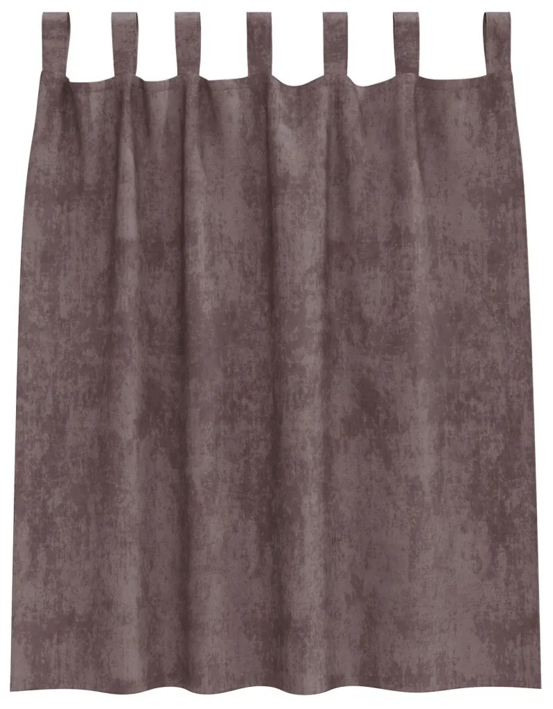 Bársony Függönyök 2 db Gombfülekkel Barna 140x140 cm