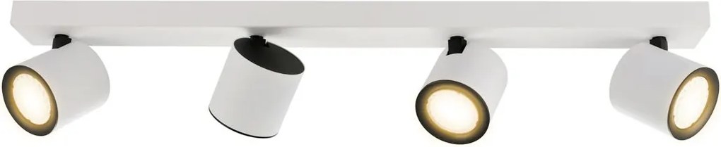 Italux modern spot lámpa karlota fehér fekete itxspl-31959-4b-wh