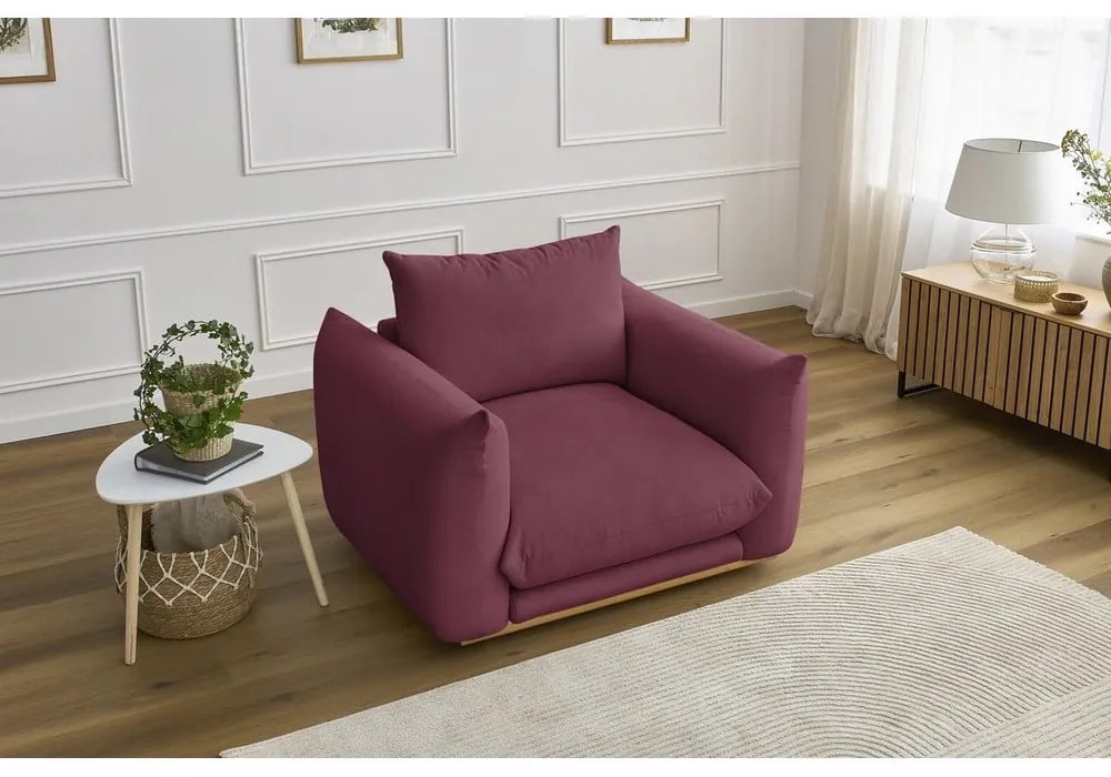 Borvörös fotel Ernest – Bobochic Paris